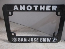 Motorcycle License Plate Frame San Jose Ca. Bmw Please Read
