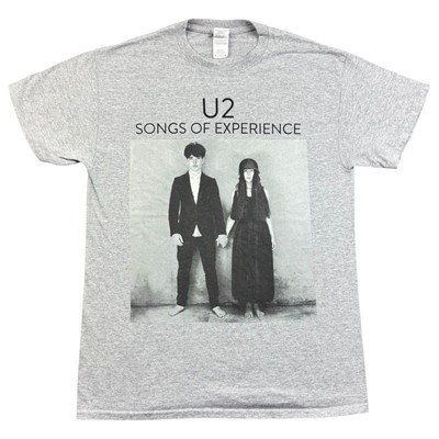 Gildan T-Shirt M Herren Grau Baumwolle U2 Promo T Shirt Songs Of Experience Band Tee