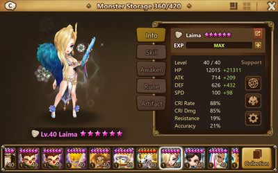 Summoners Wars Laima