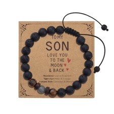 Healing Bracelet Gifts for Son from Mom Dad Sons Birthday Christmas Gift to My