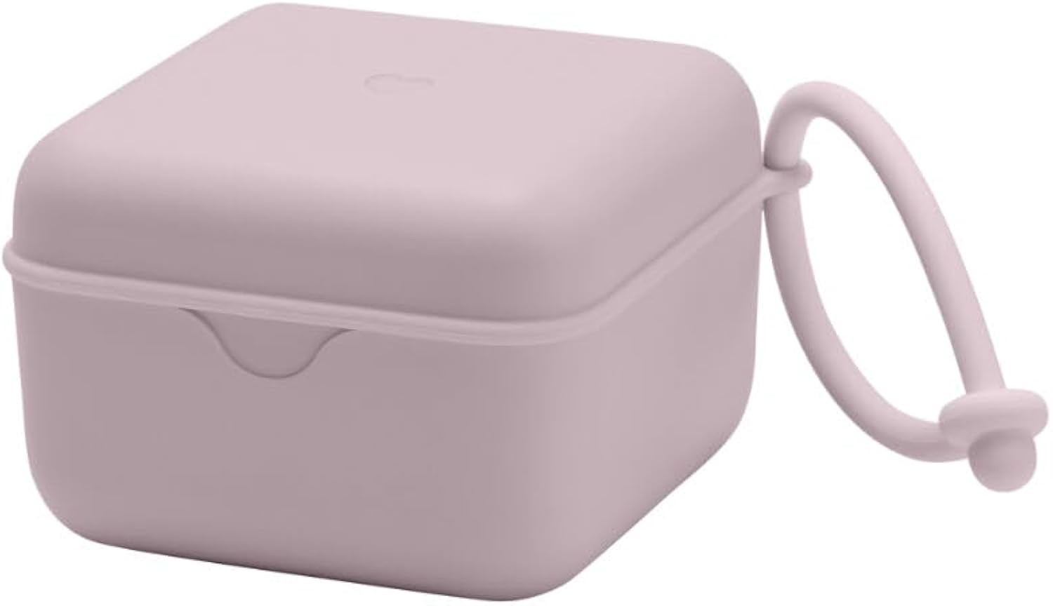 BIBS Pacifier Box with Strap - Soother Holder & Steriliser Case - Dusky Lilac