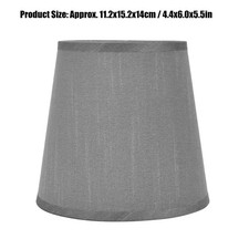 2Pcs European Style Fabric Lampshade For E14 Chandelier Table Lamp Silver Gray
