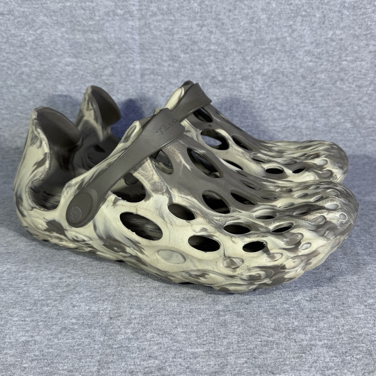 Merrell Uomo Taglia 12 Hydro Moc Grigio Bianco Scarpa Acqua Croc Sandalo Slide On