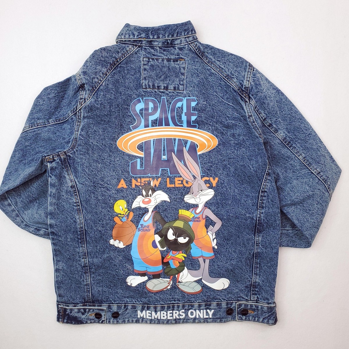 Space Jam A New Legacy Jacket Mens Large Members Only Looney Tunes