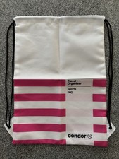 Condor Travel Organizer Sports Bag , Rosa-Wei&szlig; gestreift, NEU