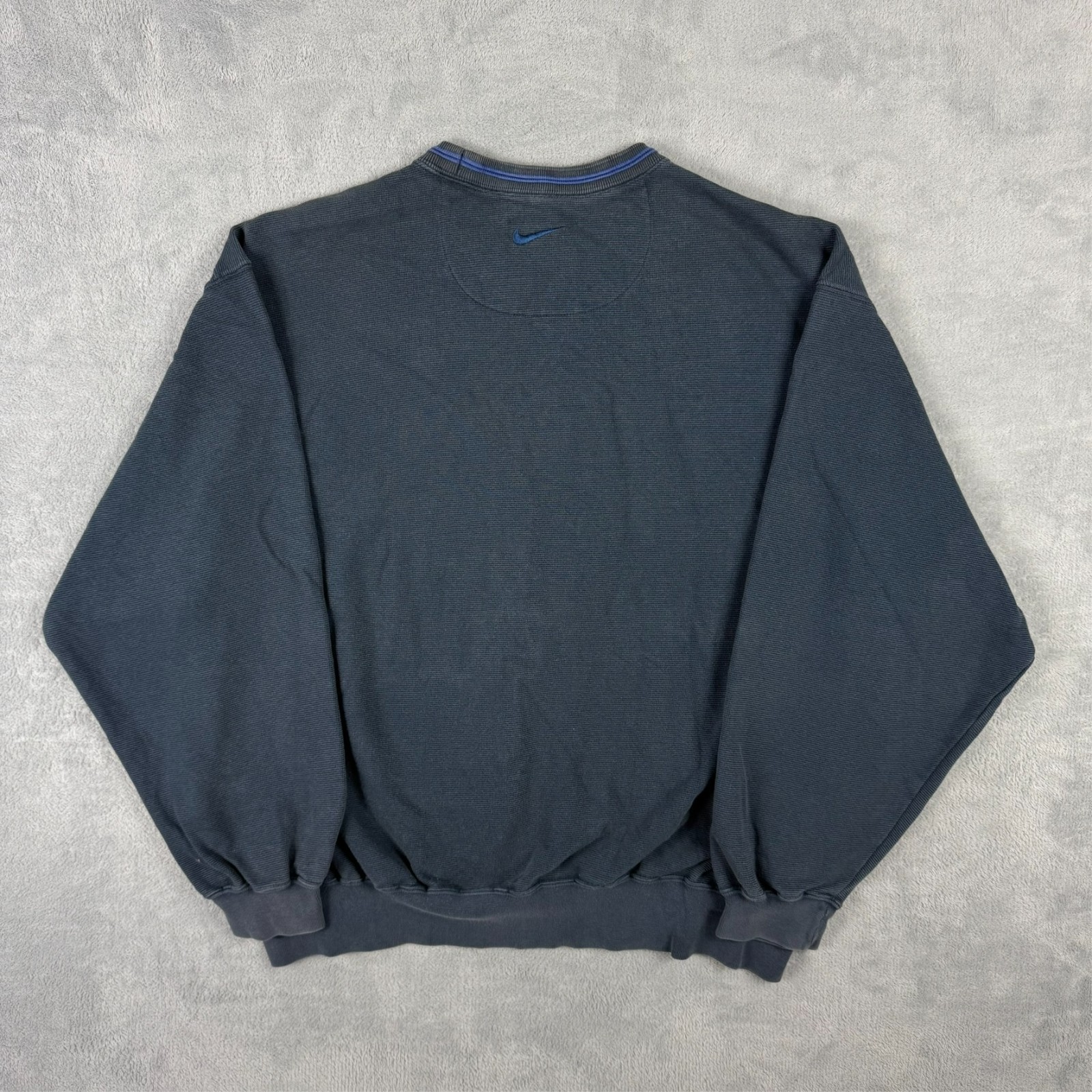 Vintage Nike Golf 1990's Navy Blue Heavyweight Oversized Size Large Sweatshirt image 8