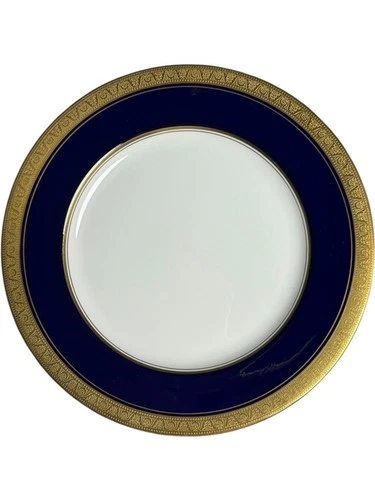 Aynsley England Buckingham Cobalt Blue & Gold Dinner Plate Bone China