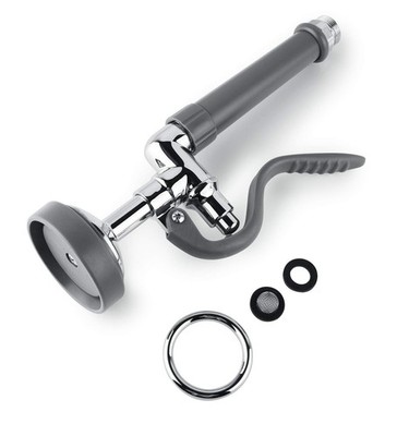 BESTJEEF Pre Rinse Sprayer Commercial Sink Grey Round Sprayer, Gray 