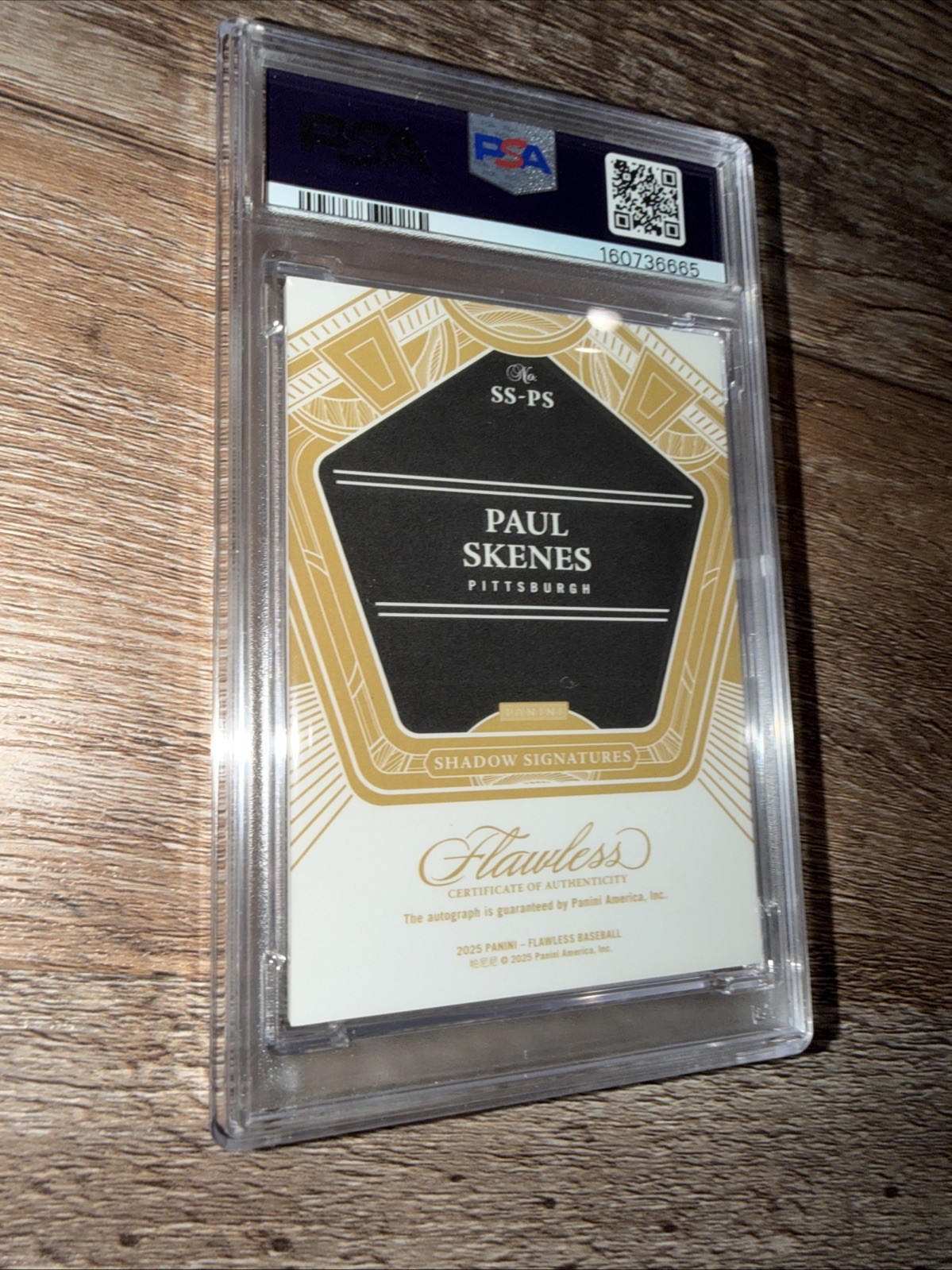 2025 Flawless Paul Skenes Autograph Numbered /10 Shadow Signature PSA 8 view 6