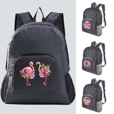 Flamingo Faltrucksack Backpack Tasche Reise Spaziergang Camping Büro Schultertasche
