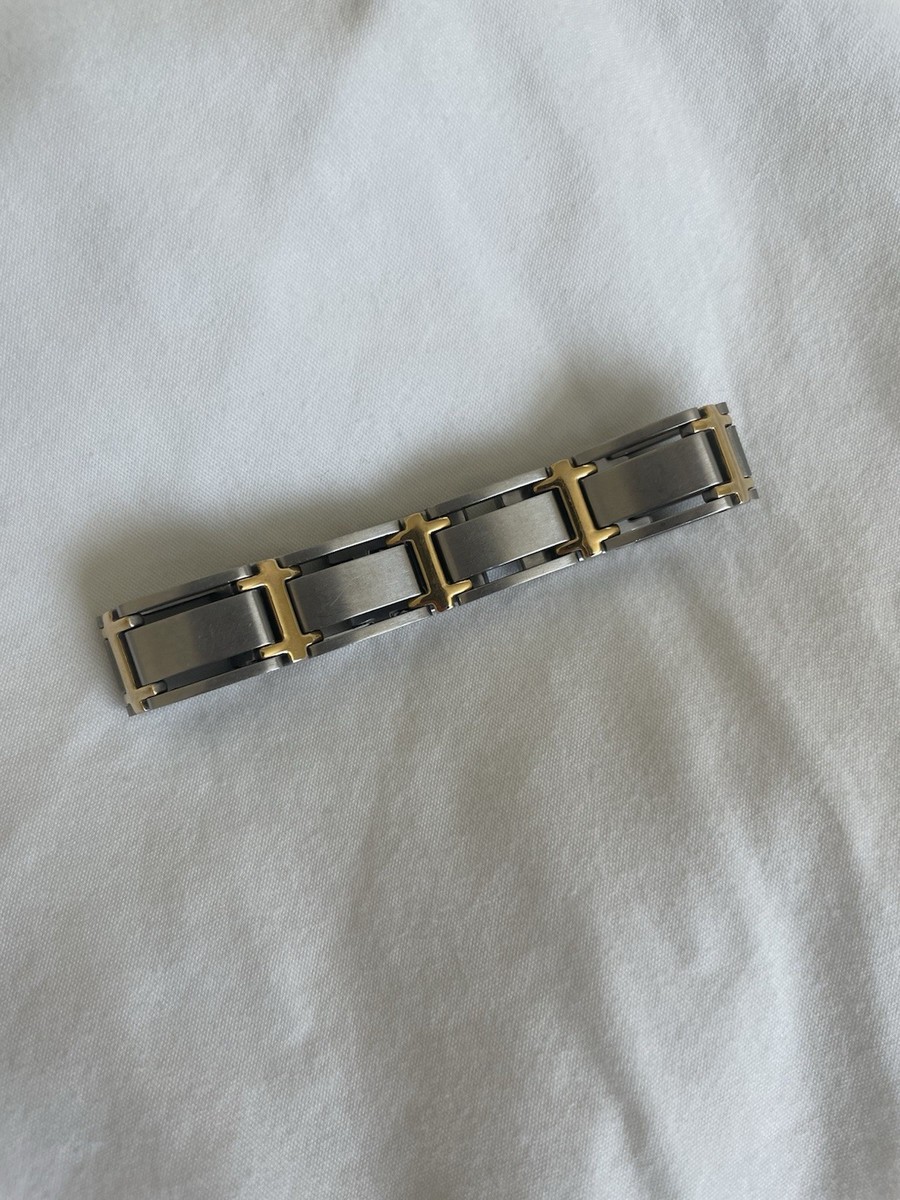 Sabona Stainless Steel Magnetic Healing Link Bracelet 6 Inch Two