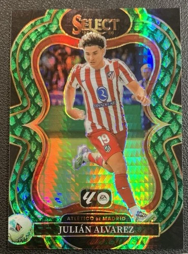 1/28≈1/1 2025-26 Panini Select La Liga Julian Alvarez #125 Jade Dragon Scale