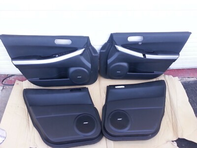 2007-2009 Mazda CX7 CX-7 OEM Complete Door Panel SET Black | Rear