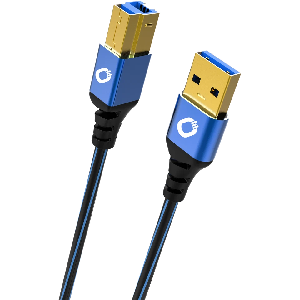 OEHLBACH USB Plus B3 / cavo USB 3.0 ad alta velocità / da tipo A a tipo B / OFC / 50 cm