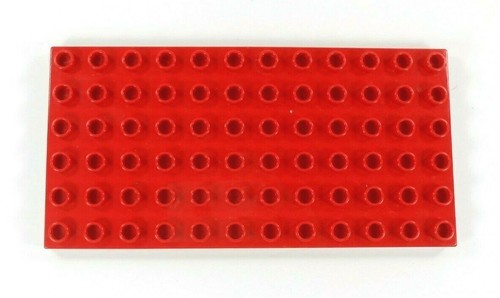 Lego Duplo Baseplate 6X12 flat (1) red