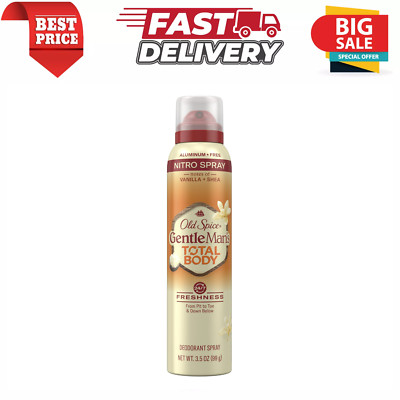 Old Spice Whole Body Deodorant for Men, Aluminum Free Spray, Vanilla + Shea, 3oz