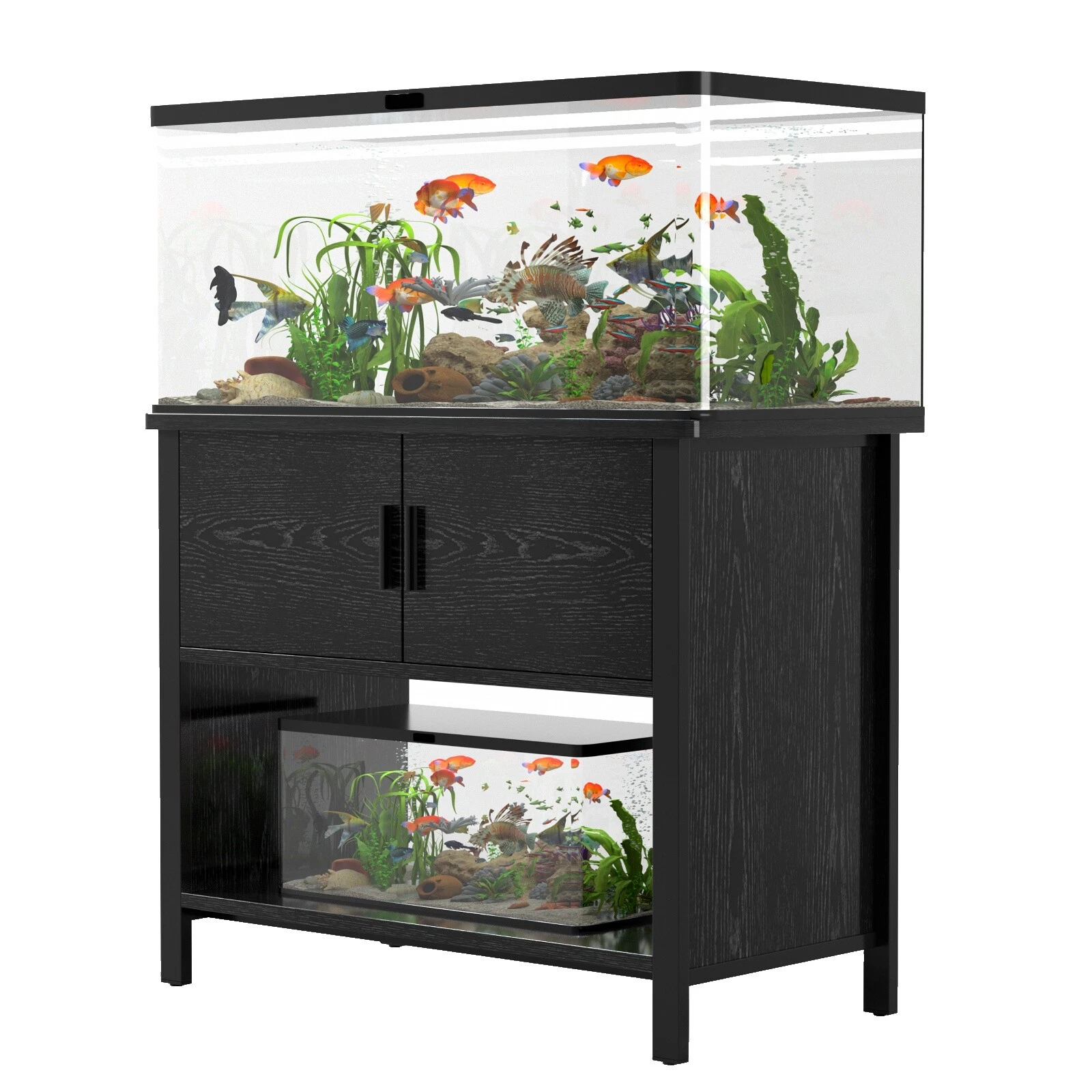 Soportes de Acuario Tanque de Cristal Soporte de Metal