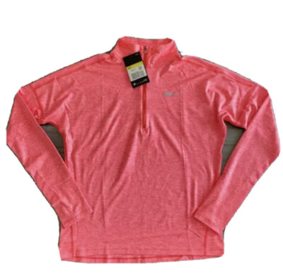 NIKE WMN DRY ELEMENT LONG SLEEVE HALF ZIP RUNNING SHIRT TOP - AJ4660-850 - S