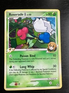 Pokémon Rising Rivals Holo Roserade GL LV. 22 12/111 Excellent Condition.