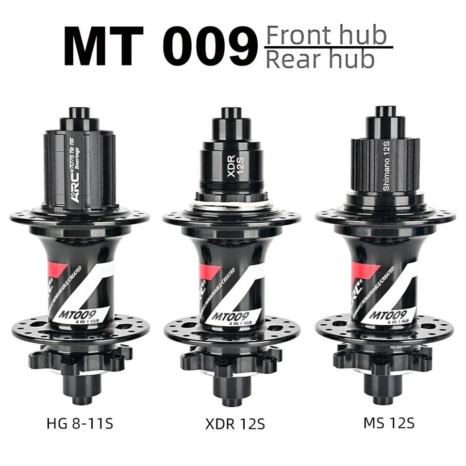 ARC MTB Bicycle Hubs Sealed Bearing Mountain Bike Hubs 28/32H Disc Brake 6 Pawls - Image 3 of 4