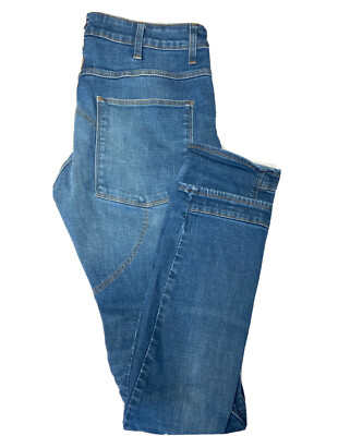 G Star Raw 5620 3D Slim Jeans Mens 32X34  Blue Double Knee Un Denim