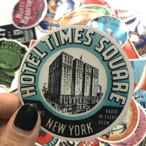 Vintage International Hotel Stickers Creative Graffiti Skateboard Decals - Picture 8 of 11