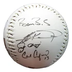 2004 All Star Signed Oversized Baseball Pujols Bonds Thome Piazza Guerrero JSA