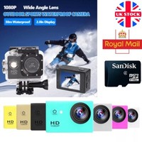 Outdoor Sports Camera Full HD Waterproof Video 1080P DV LCD Camcorder w/SD CARD