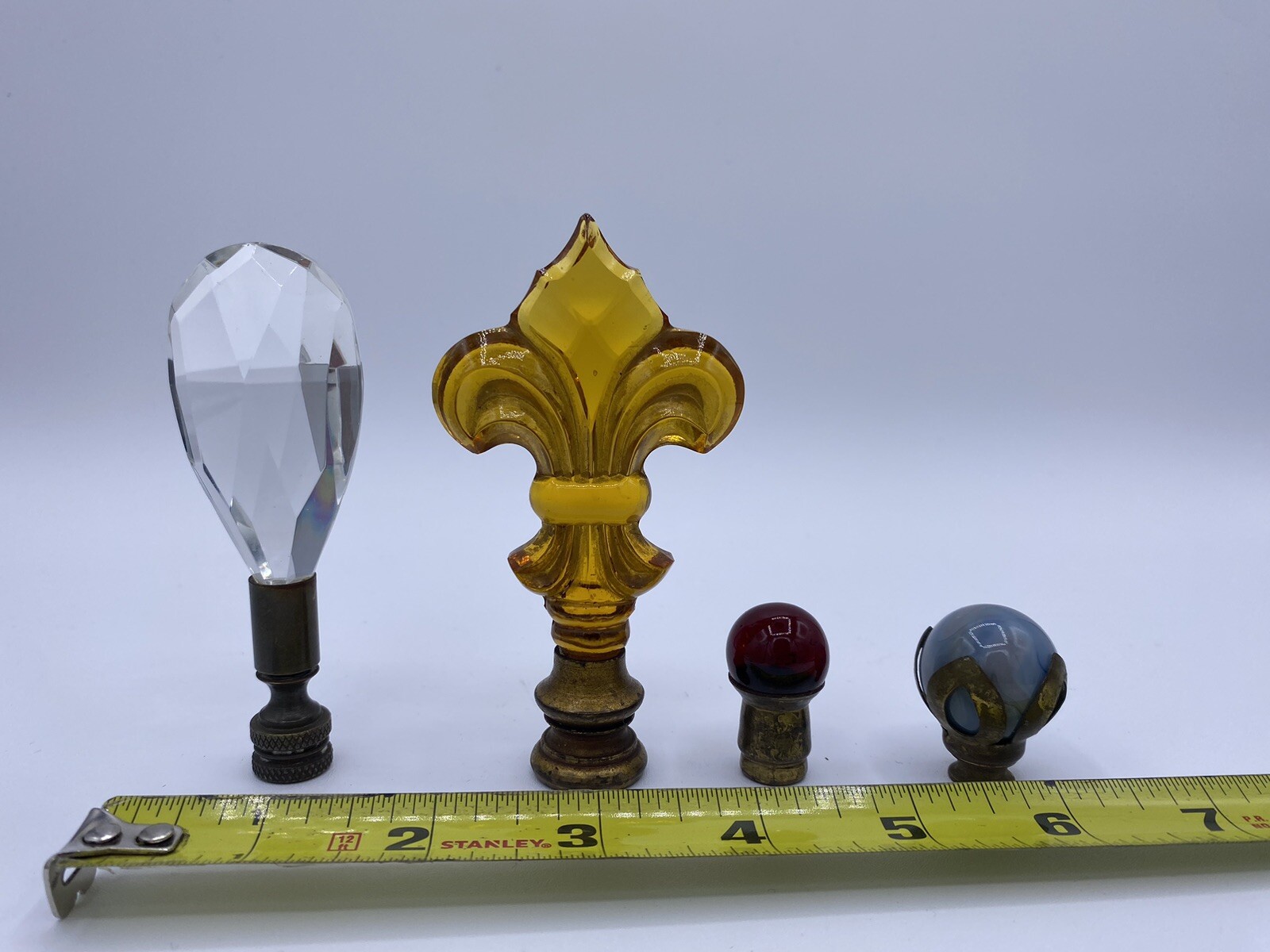 Lot of 4 Antique Lamp Finials eBay