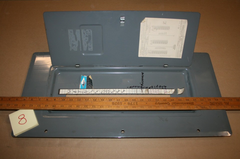 ZINSCO SYLVANIA PANEL COVER 225 AMP MAIN BREAKER MLB20 (1530) LOT 8