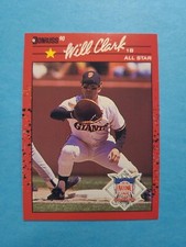 WILL CLARK 1990 DONRUSS BASEBALL CARD # 707 F6807