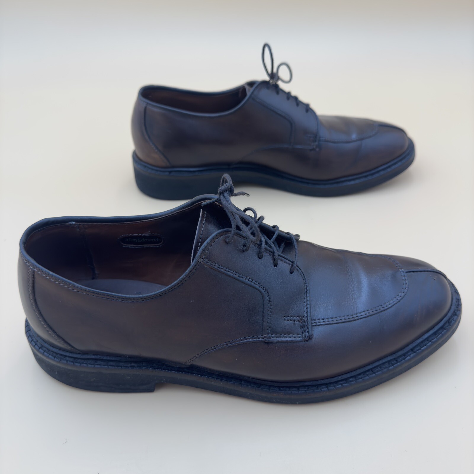 SAOLA Scarpa elegante derby Allen Edmonds Ashton in pelle nera punta spaccata 1609 da uomo 8 5