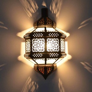 Orientalische Marokkanische Wandlampe Aus Glas Oriental Lamp