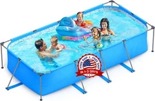 Piscina De Marco Frame Pool Familiar Espaciosa 14ftx7ftx33in Calidad Superior