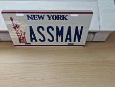 Seinfeld - ASSMAN Replica License Plate, Man Cave, Beer Hut, Garage Bar Etc