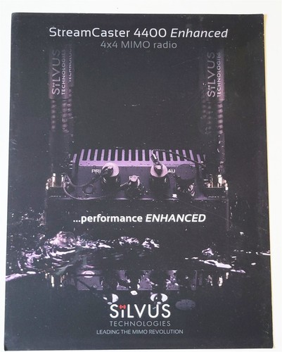 Silvus Technologies StreamCaster 4400 Enhanced Data Sheet Military - Picture 1 of 2