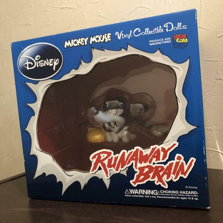 DISNEY MICKEY MOUSE RUNAWAY BRAIN Action Figure Medicom Toy DISNEY MICKEY MOUSE RUNAWAY BRAIN Action Figure Medicom Toy