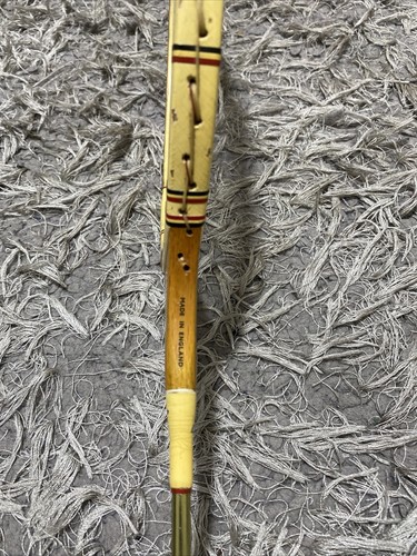 Dunlop Maxply under 5 Wooden Steel Badminton Racket 5 Vintage Retro collectible - Picture 5 of 24