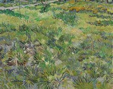 Vincent Van Gogh Long Grass With Butterflies A4 Print