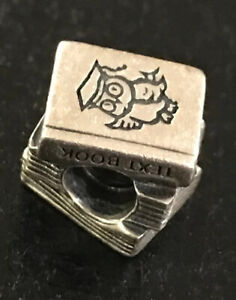 Authentic Pandora Charm Libri Di Testo Gufo Laureato Libro Studio Stack 925 Ale In Pensione Ebay