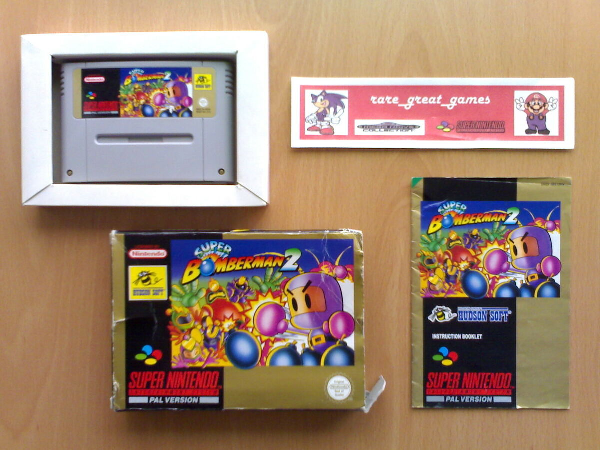 Super Bomberman 2 (SNES) Super Nintendo Game by Hudson / Produce!