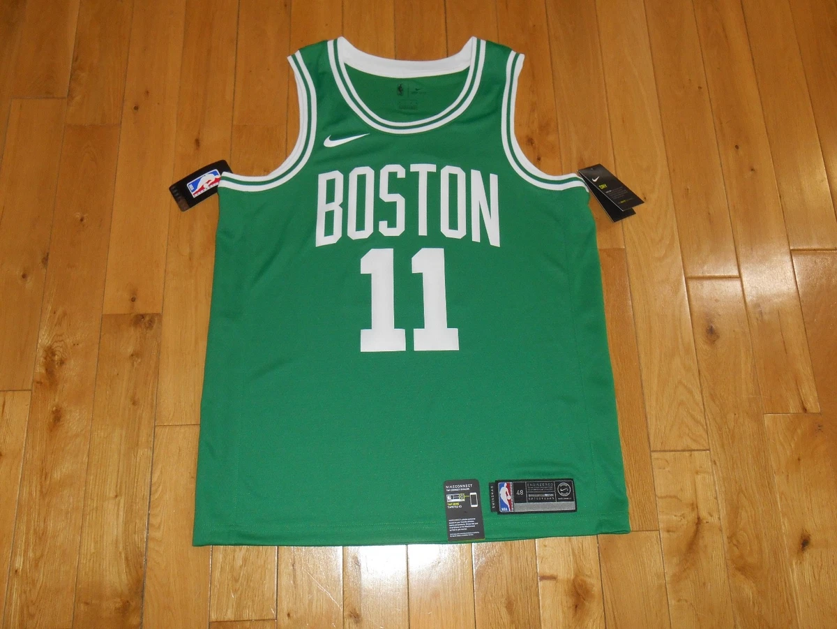 New Nike KYRIE IRVING Green BOSTON CELTICS #11 Mens NBA Team Swingman JERSEY 48 |