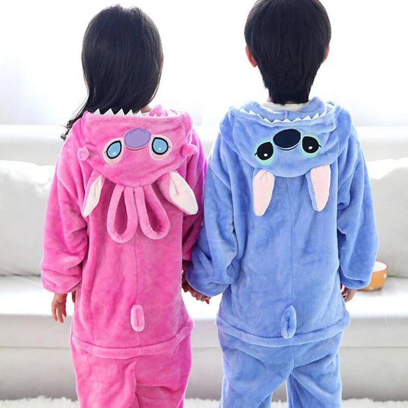 Pyjama licorne enfant bleu et rose