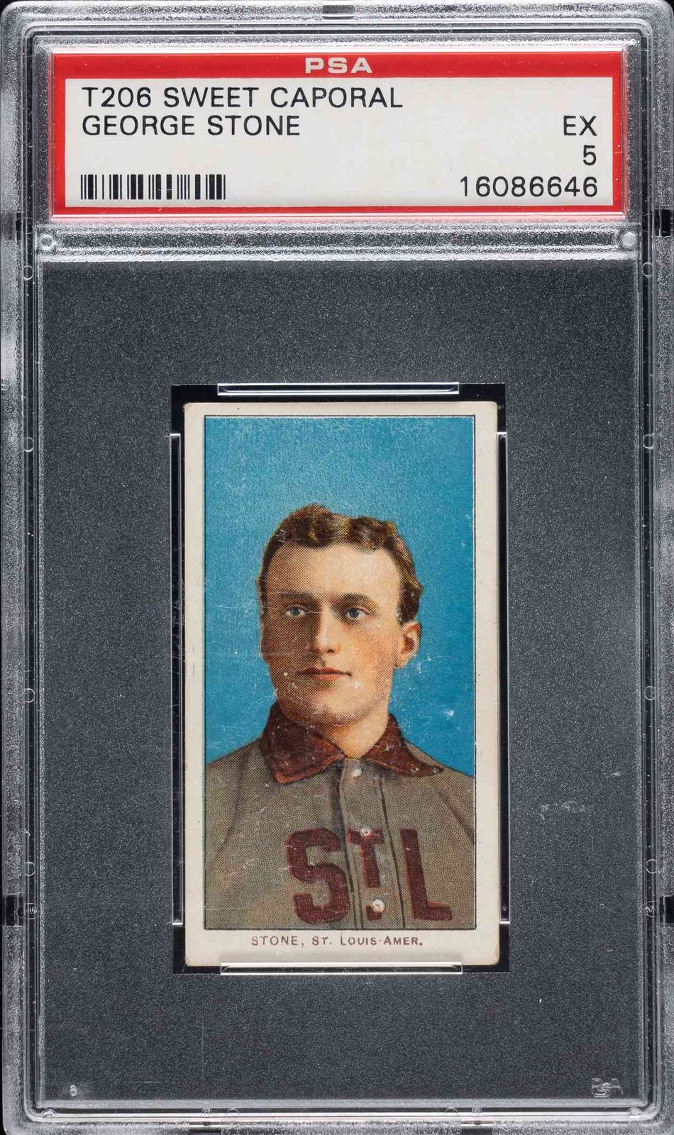 1909 T206 George Stone - PSA 5