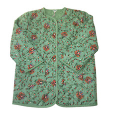Nwt Cath Kidston Forever Quilted Jacket In Green Floral Print Us 10 Uk 14