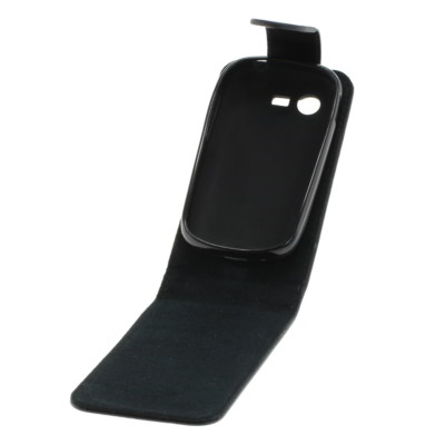 Flip Case Etui Handytasche Tasche Hülle f. Samsung Galaxy Star (Schwarz)