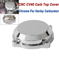 Chrome CV40 Carburetor Carb Top Cover For Harley Softail Sportster Electra Glide