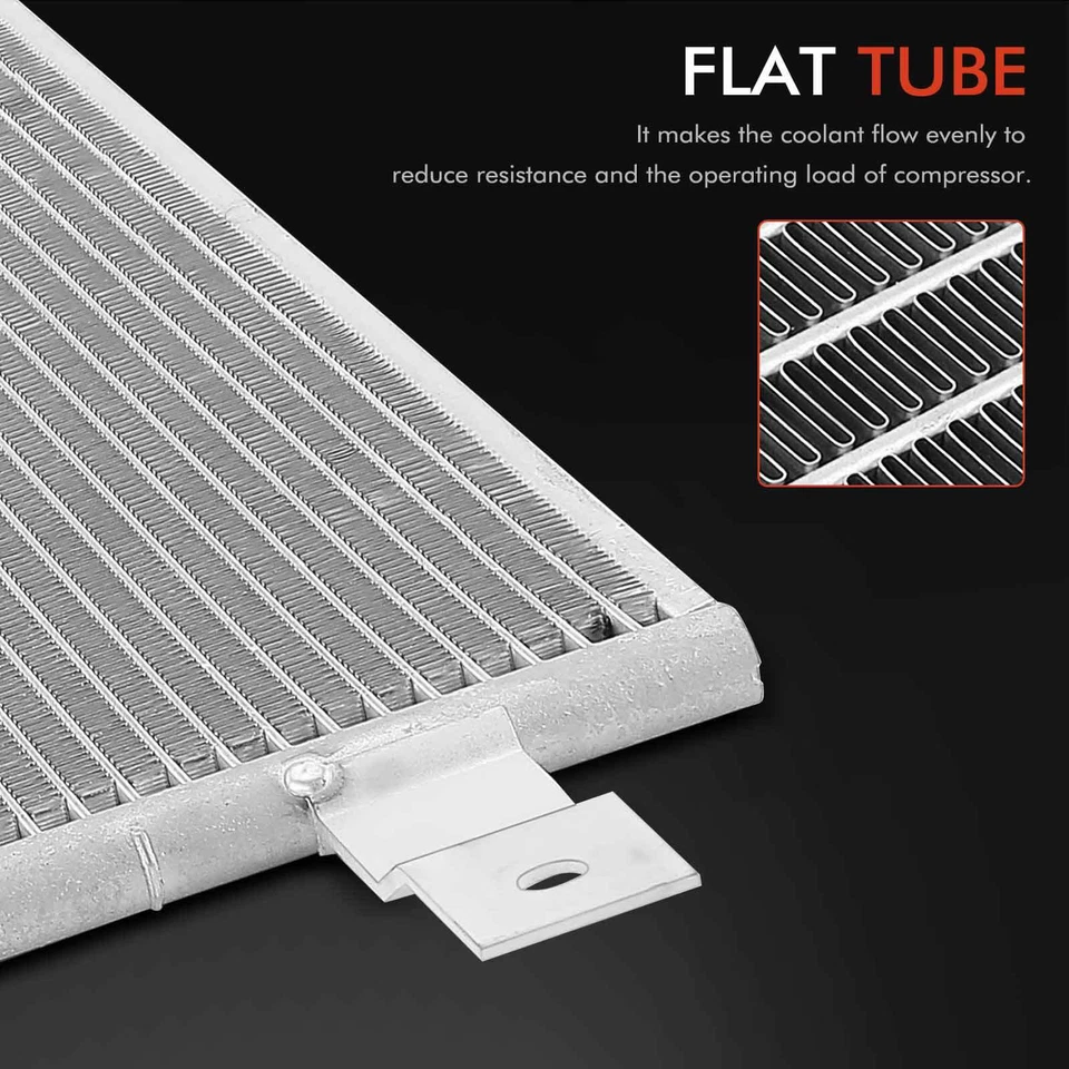 Condensador de aire acondicionado con soporte para Kenworth T2000 T700 W900 Peterbilt 367 389 587 Foto 3 de 4