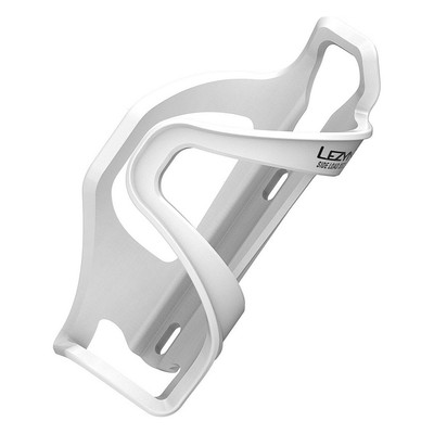 Lezyne Flow Cage SL-L Flaschenhalter Weiß - Linkslastiger Zugang, Leicht und Rob