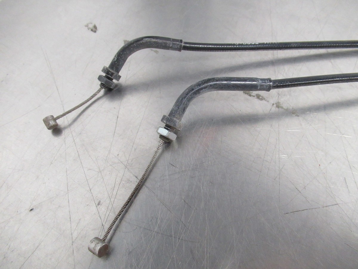 EB1263 2018 18 KAWASAKI NINJA ZX-6R EXHAUST OPEN AND CLOSE CABLES